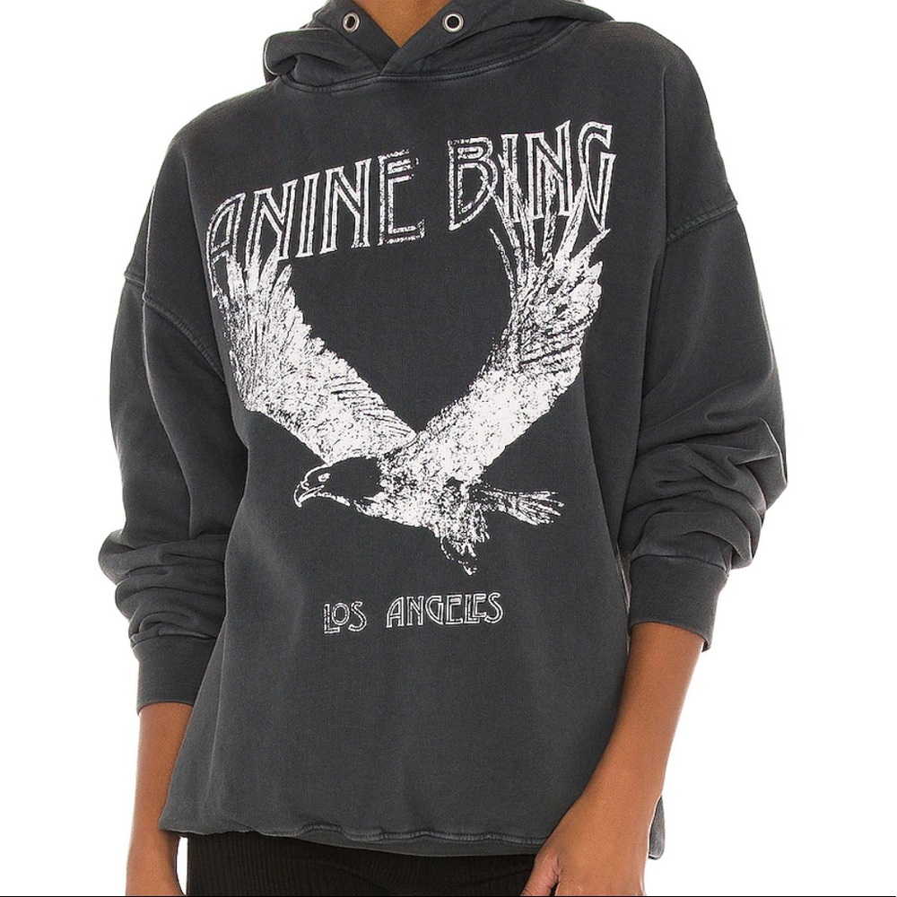 ANINE BING ROWE EAGLE HOODIE NWT